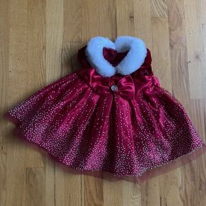 Christmas or Holiday red dress Size 6 months